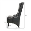 XINGHANZHENXUAN Accent Chair with Wooden Legs, Modern Wingback Reading Chair for Living Room, Bedroom, Office - 3 of 4