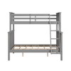 Deirdra Kids' Bunk Bed Gray - Linon - image 3 of 4