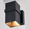 Vaxcel Lavage 1 - Light Wall Light in  Textured Black - 4 of 4