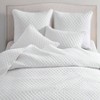Lightweight Barley Bedding Quilt Set, White King Size, Striped Bedspread with 2 Pillow Shams, Summer Farmhouse Style - 3 of 4