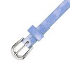 INSPIRE CHIC Women's Shinny Sparkly Bling Extra Thin Skinny PU Leather Waist Belts 1 Pc - 2 of 4