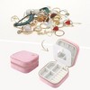 REGALWOVEN Faux Leather Mini Portable Modern Jewelry Box - 2 of 4