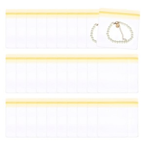 Unique Bargains PVC Plastic Waterproof Jewelry Storage Pouch 30 Pcs - 1 of 4