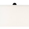 360 Lighting Karl Modern Table Lamps 28 1/4" Tall Set of 2 Black Metal with USB and AC Power Outlet in Base White Drum Shade for Bedroom Living Room - 3 of 4