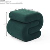 UPHA Modern S-Shape Small Makeup Stool Fabric Ottoman, Footstool - 3 of 4