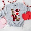 Simply Sage Market Leopard Gnome Love Sweatshirt - XL - Graphite - 2 of 4