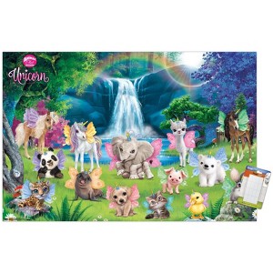 Trends International Animal Club - Unicorn Group Unframed Wall Poster Prints - 1 of 4