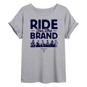 Women's - Yellowstone - Ride For The Brand Oversized Graphic T-Shirt - 1 of 4
