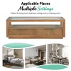 NicBex Modern Transparent Tempered Glass Coffee Table with Storage,Minimalist Display Center Table for Living Room - 4 of 4