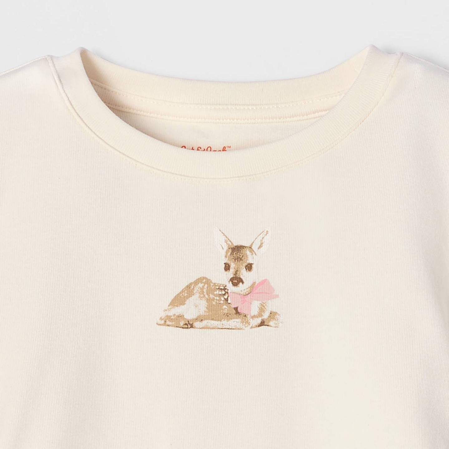 Футболка Cat & Jack Short Sleeve Ruched Lace Trim T-Shirt для девочек, цвет: Белый — фото 3