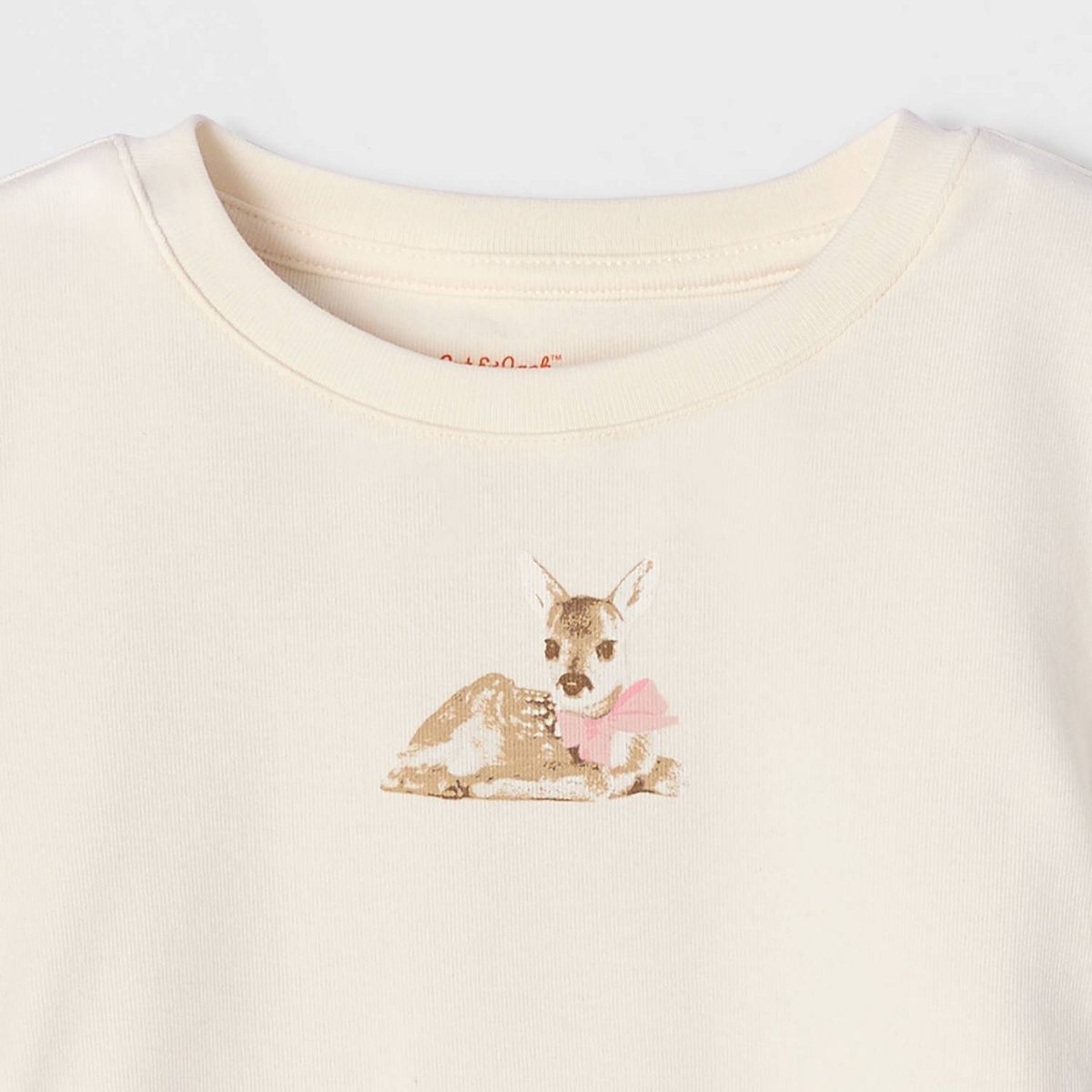 Girls' Short Sleeve Ruched Lace Trim T-Shirt - Cat & Jack™ - thumbnail 6