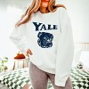 Yale Bulldog Distressed - Women's Lightweight Garment Dyed Sweatshirt - 3 of 4