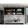 NicBex Sideboard Buffet Cabinet Modern Design Wall Storage Cabinet 150" Cabinet with Built-in Dish Rack and Holder for Dining Room - 2 of 4