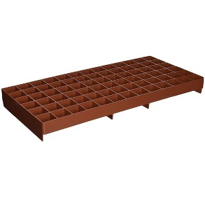 Hydrofarm RW205002 Grodon Double-Sided Terracotta Gro-Smart Tray with 78 Cells for Starter Plugs and Mesh Screen - 1 of 2