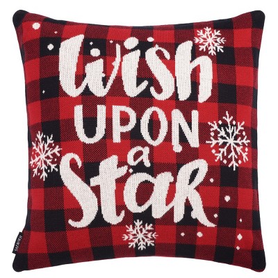 Wish Pillow - Red - 18"x18" - Safavieh