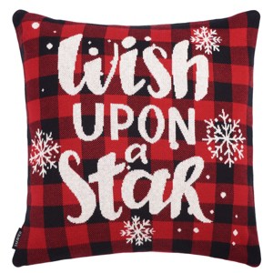 Wish Pillow - Red - 18"x18" - Safavieh - 1 of 4