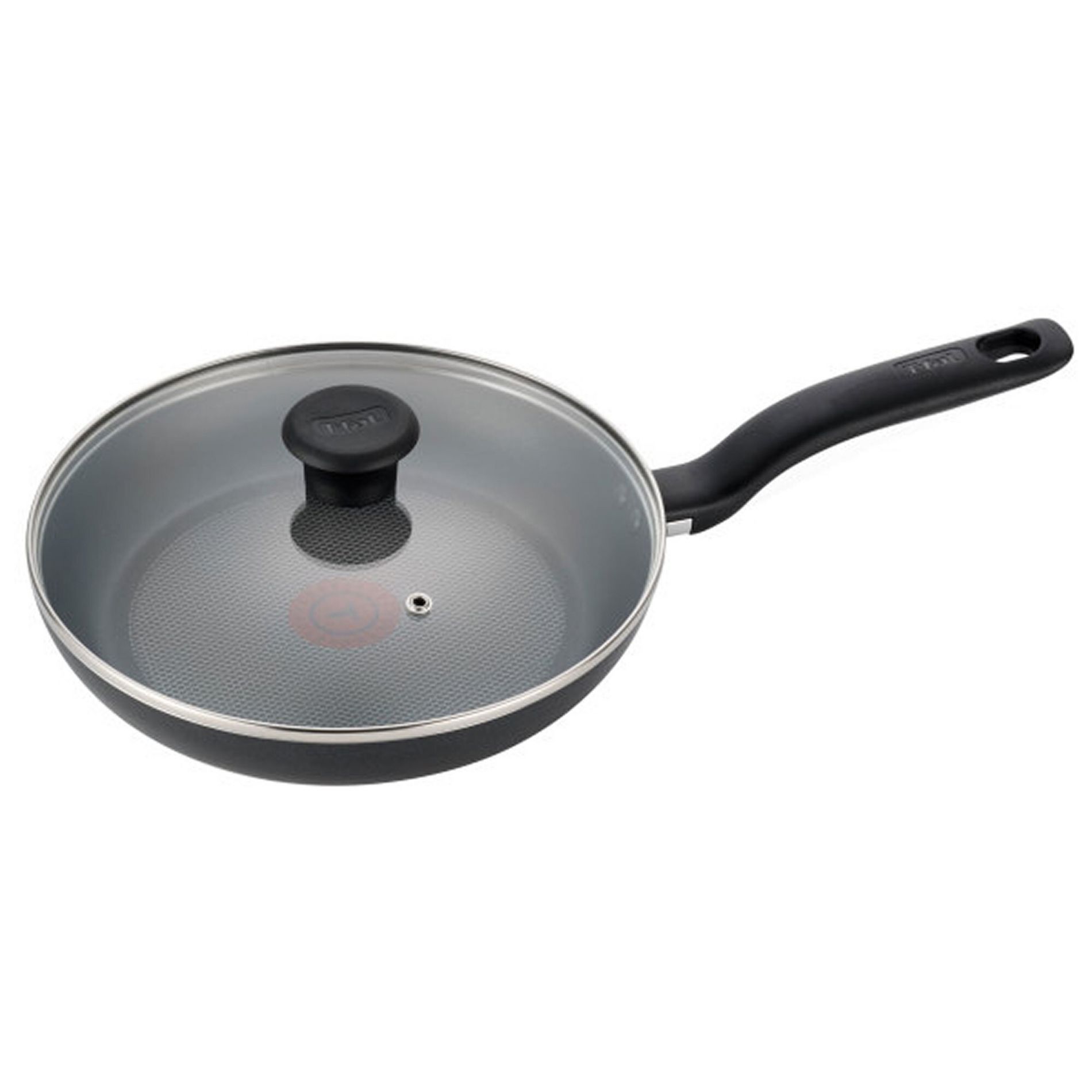 T-Fal Simply Cook 10.5" Nonstick Fry Pan with Lid Black