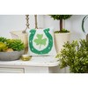 C&F Home 8" x 8" St. Patrick's Day Horseshoe Shoe Clover Hooked Small/Petite Accent Throw Pillow - 2 of 4