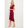 WEST K Women's Emma Ruched Midi Faux-Wrap Dress - 2 of 4