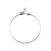 John Bead Must Have Findings Metal Silver 25mm Medium Earring Hoops for Jewelry Making Findings, 12 Pieces - 2 of 4
