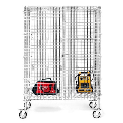 Shelving.com  Chrome Wire Security Cart