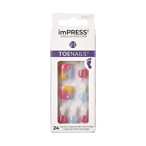 imPRESS Press-On Manicure Square Fake Toenails - Better Days - 27ct - 1 of 4