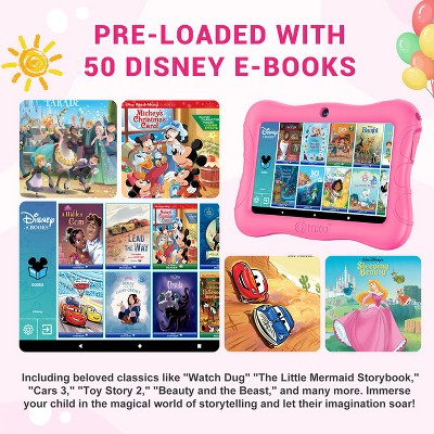 Contixo 7" Android Kids 32GB Tablet (2024 Model), Includes 50+ Disney Storybooks & Stickers, Protective Case with Kickstand, 6 of 20