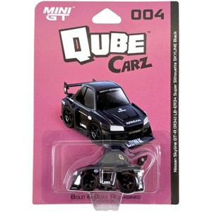 Mini GT Qube Carz Nissan LB ER34 Super Silhouette Skyline Black - 1 of 4