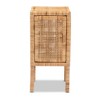 Vivan Rattan 1 Door Nightstand Natural/Brown - bali & pari - 4 of 4