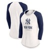 MLB New York Yankees Women's White 3/4 Sleeve Fashion T-Shirt - 3 of 3