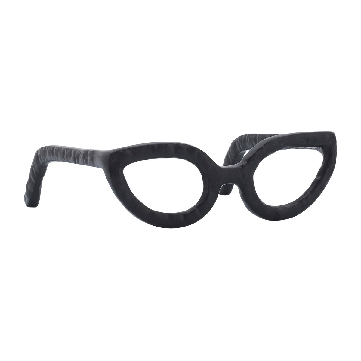 Sagebrook Home Abstract Glasses Aluminum Sculpture Decoration - thumbnail 6