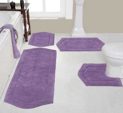 Waterford Collection Cotton Tufted Set of 4 Bath Rug Set - Home Weavers