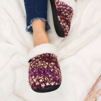 Isotoner Women's Sweater Knit Amanda Hoodback Slippers, 5 of 7