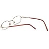 Flex Plus by Vivid FP-98 Designer Reading Eye Glasses in Gold Tortoise Havana 43mm +2.50 | Ladies | Oval Shape | X-Small Fit - 4 of 4