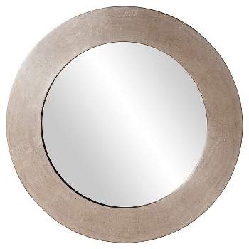 Round Sonic Decorative Wall Mirror Light Silver - Howard Elliott