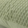20"x20" Oversize Solid Square Throw Pillow Cover Green - Rizzy Home: Cotton Woven, Zipper Closure, Machine Washable - 3 of 4