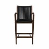 Boraam Luca Black Rope Counter Height Barstool Cappuccino Finish - 3 of 4