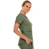 MediChic Women's Ruth 3-Pocket Multi Stitch V-Neck Scrub Top - 3 of 4