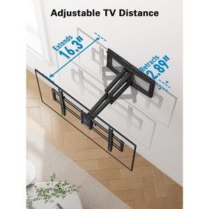 Pipishell Full Motion TV Wall Mount for 40-82" TVs, Tool-Free Tilt & Smooth Swivel, Max VESA 600x400mm, Supports Up to 110 lbs - 1 of 4