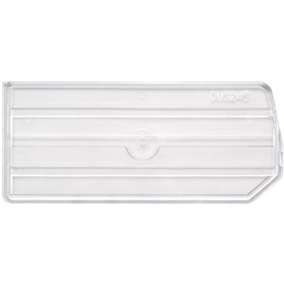 Quantum Storage Systems Bin Divider, Clear, For Bin Qus245 (Pack Of 6), Made In Usa
