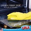 Lola Products Pot Brite Scour N' Sponge, Non-Scratch Dish Scrub, Nylon & Polyester, Fiber Side Scrubs & Scours & Sponge Side Wipes & Dries, 144 Pack - 4 of 4