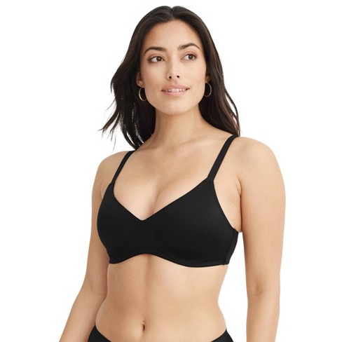 Jockey Women s Smooth Sleek Microfiber Full Coverage Wirefree T shirt Bra 36d Black Target