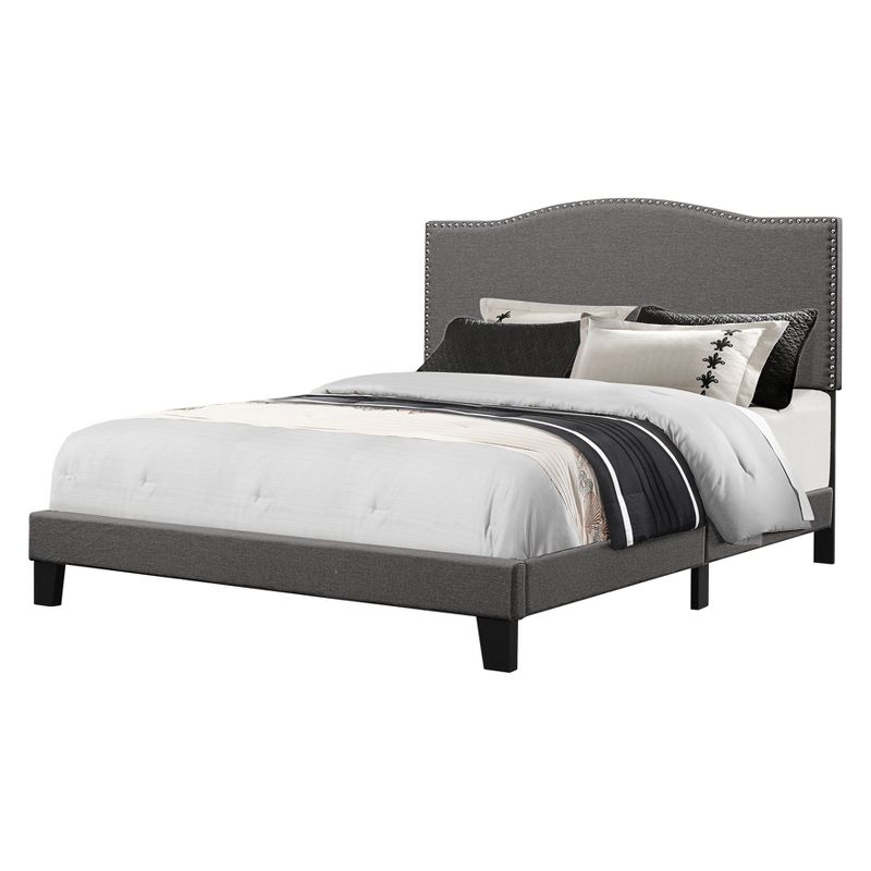 Kiley Upholstered Bed In One Stone Fabric - Hillsdale Furniture, 1 of 9