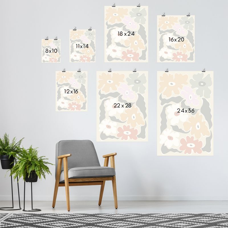 Americanflat Boho Botanical Wall Art Room Decor - Fun And Bold Retro Floral by Miho Art Studio, 4 of 7