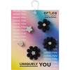 Crocs Jibbitz Black Velvet Flower Shoe Charms 5-Pack - 4 of 4