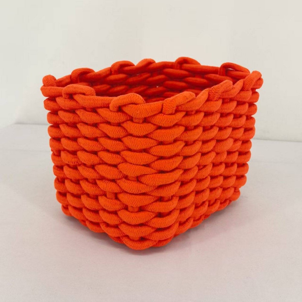 the nook Rope Storage Basket Seek Orange