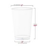 Smarty Had A Party 12 oz. Clear White Disposable Plastic Party Cups - 240 pcs - 3 of 4