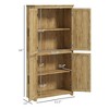 Okak Floor Sideboard Cabinet 48.5" Kitchen Pantry Farmhousewith 2 Adjustable Shelves and 4 Beadboard Doors - 3 of 4
