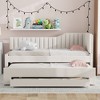 Twin Size Upholstered Daybed with Trundle and Three Drawers - 3 of 4