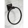 5pc Serano Bathroom Accessory Set Black - Kingston Brass: Includes Towel Bar, Tissue Holder, Hook - 3 of 4